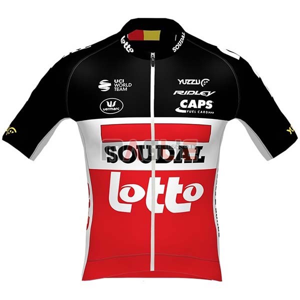 Maglia Lotto Soudal Manica Corta 2020 Nero Bianco Rosso - Clicca l'immagine per chiudere